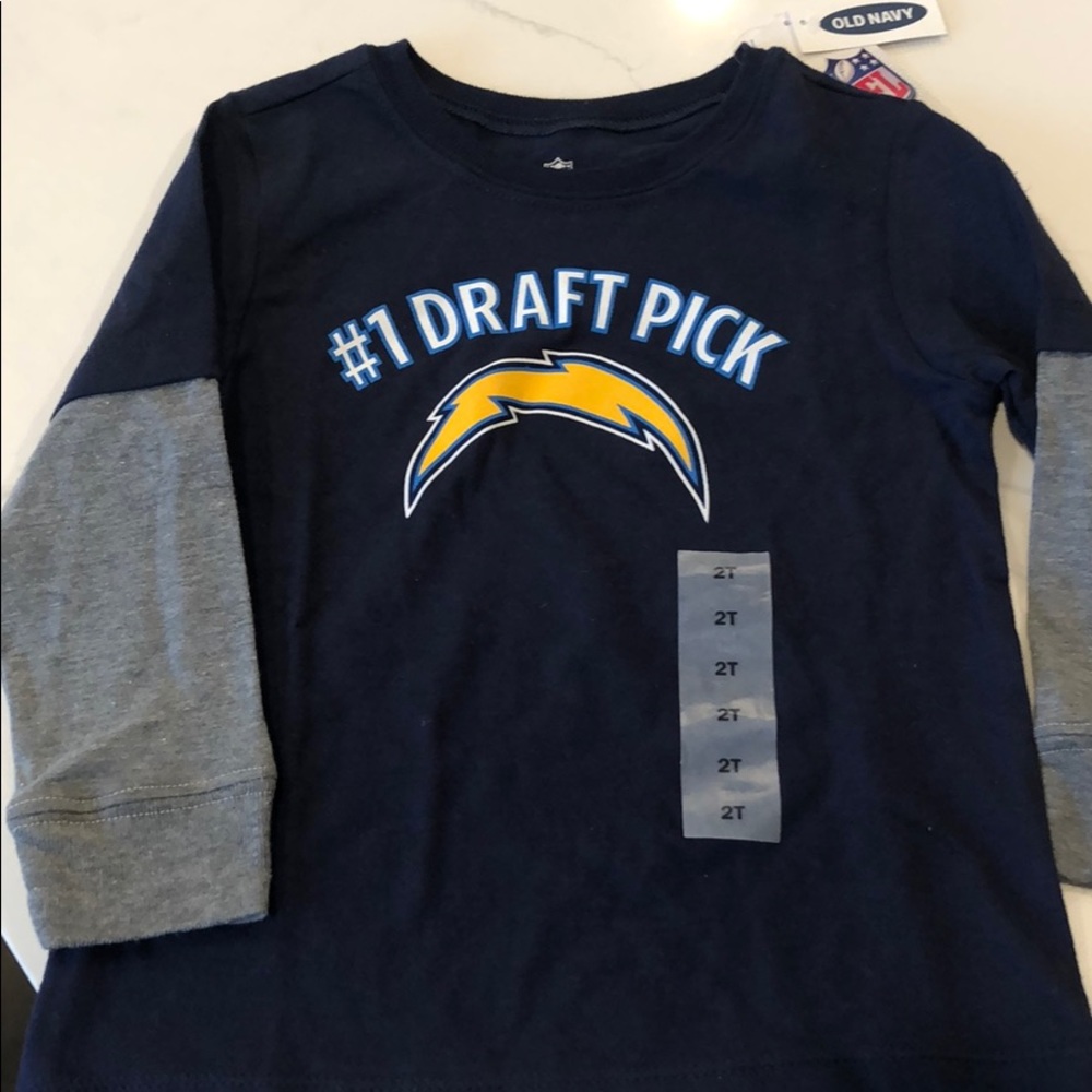 Toddler NFL chargers long sleeve 2T NWT